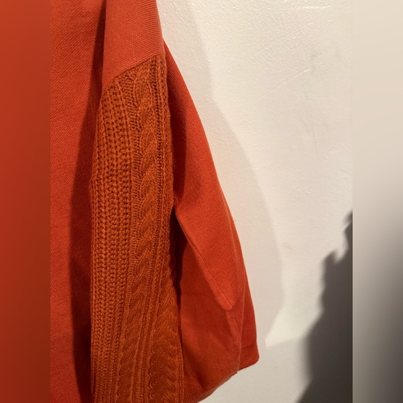 ZESICA Orange Knit Sweater - Picture 2 of 3